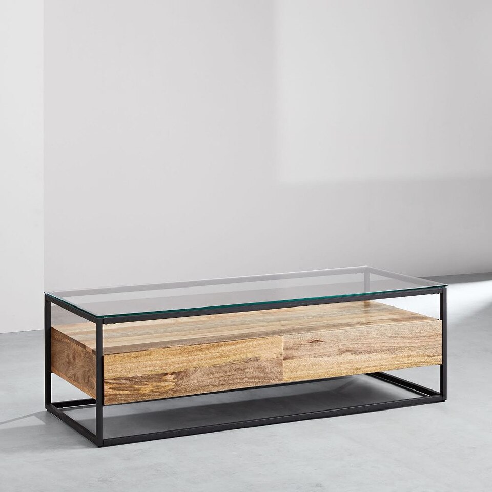 Box Frame Storage Coffee Table (96.5 cm) West Elm UK